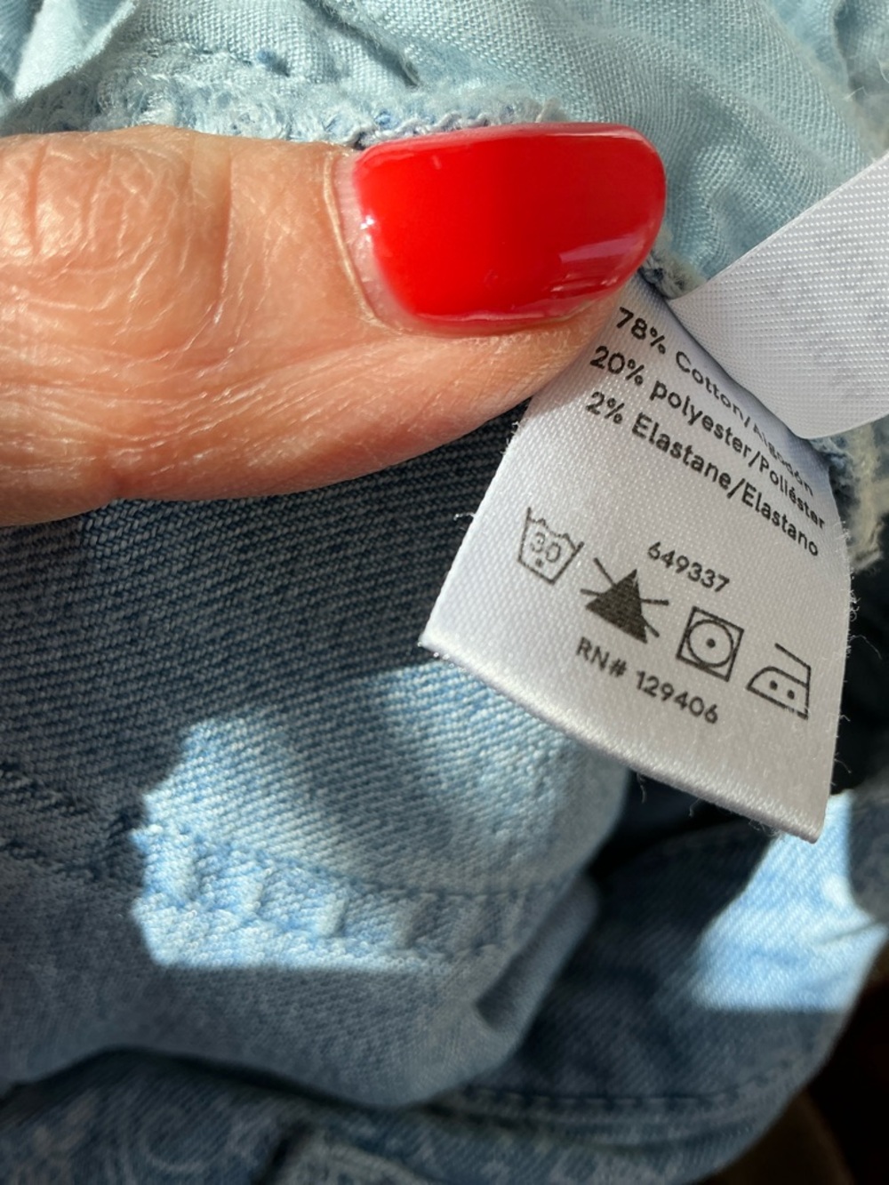 VENUS Blue Floral Flare Jeans - Picture 7 of 10